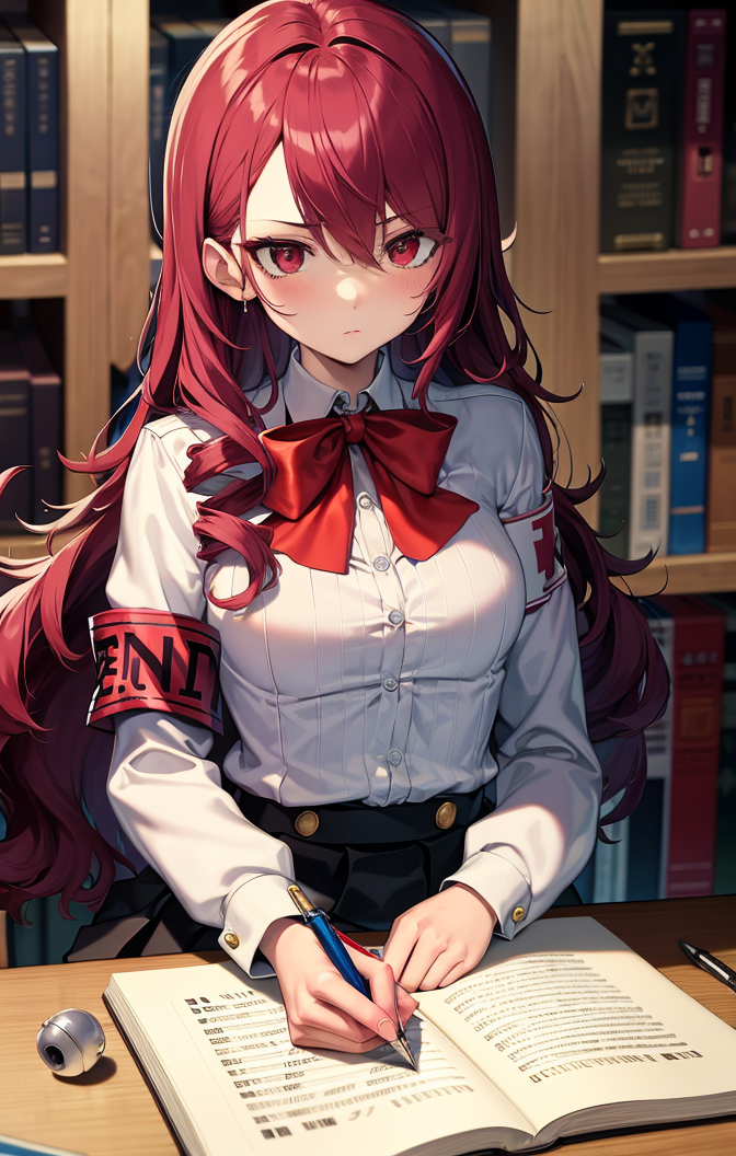 50081-3104135402-best quality, candlelight, soft lighting, indoors, sitting at desk, rows of books, writing in book, holding quill pen, gekkoukan.png